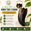 Guasha Hình Tim 2 Rãnh Bằng Sừng Tự Nhiên|Massage Cổ Vai Gáy, Mặt, Cánh Tay|Dụng Cụ Dưỡng Sinh Cầm Tay