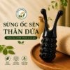 DỤNG CỤ MASSAGE VÀ ẤN HUYỆT CẦM TAY SỪNG ỐC SÊN THÂN DỨA,THON GỌN MŨI, NÂNG CƠ MẶT