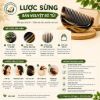 Lược Sừng Bán Nguyệt Bỏ Túi Chống Tĩnh Điện Massage Da Đầu Chải Tóc Mượt Tự Nhiên