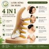Lược Sừng Massage Đa Năng 4IN1 Dưỡng Sinh Đông Y Cạo Gió Massage Da Đầu Nâng Cơ Mặt Tự Nhiên